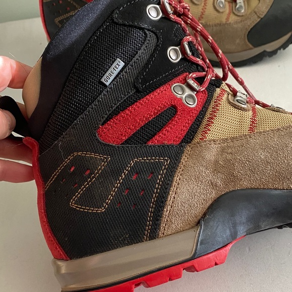 Asolo Tan and Red Outdoor Boots - Picture 3 of 17